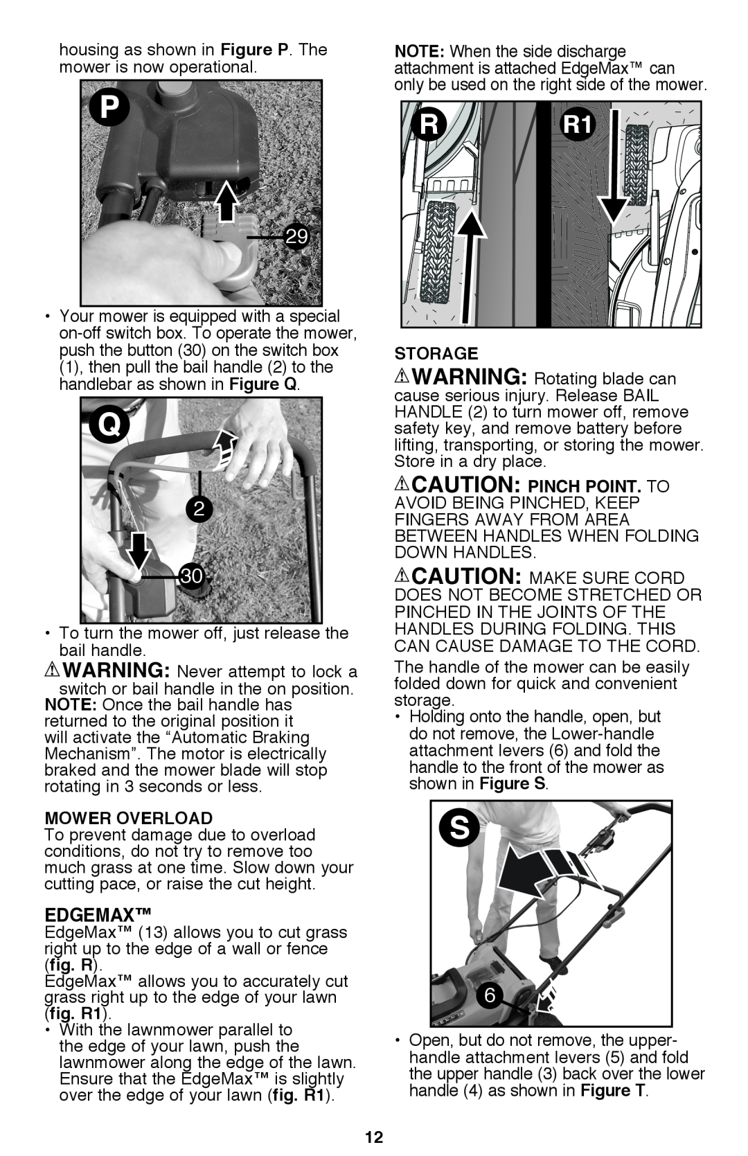 Black & Decker CM2040 instruction manual EdgeMax 