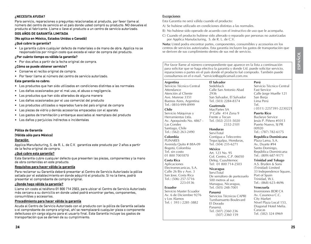 Black & Decker CM2070B manual Español, ¿Necesita Ayuda? 