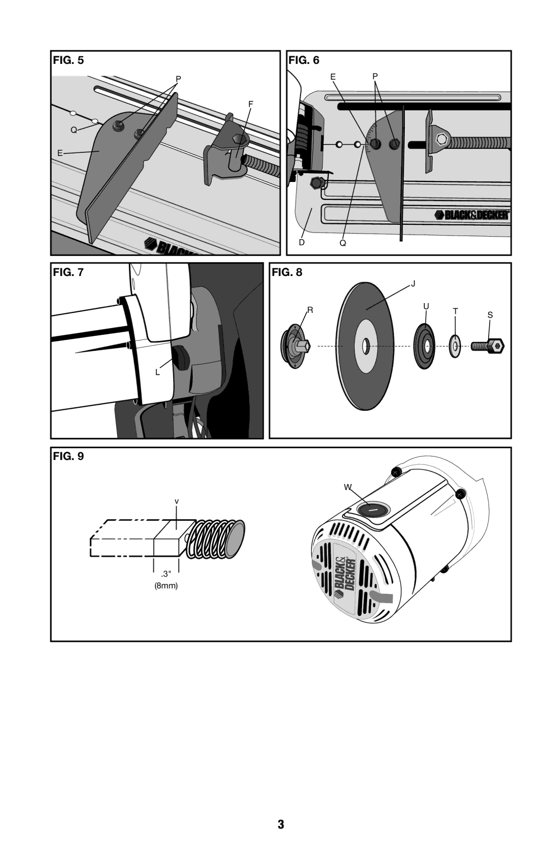 Black & Decker ITM90545036, CS2000 instruction manual 8mm 