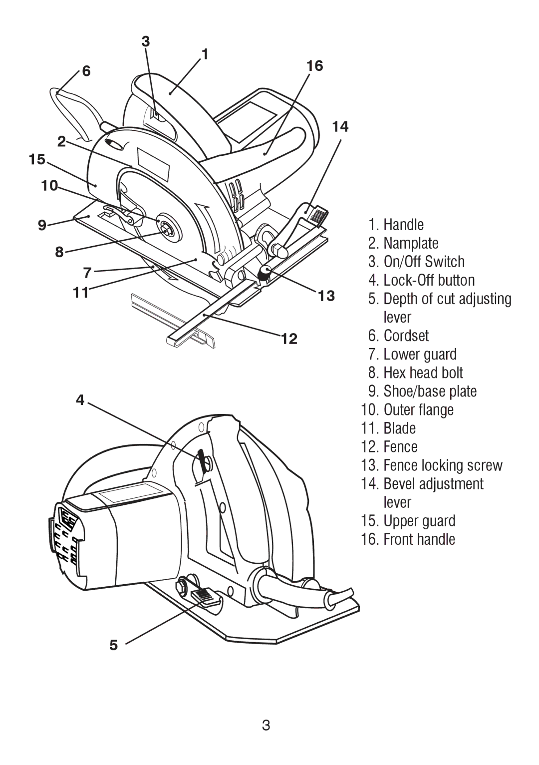 Black & Decker CS718-AE instruction manual Depth of cut adjusting 