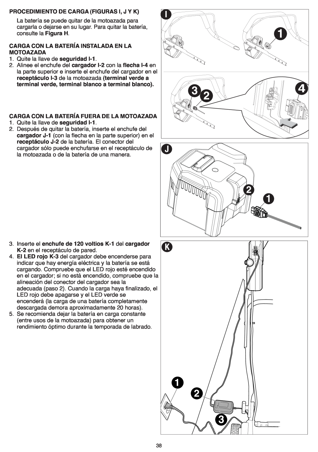 Black & Decker CTL36 instruction manual Carga Con La Bateríainstalada En La, MOTOAZADA seguridad 