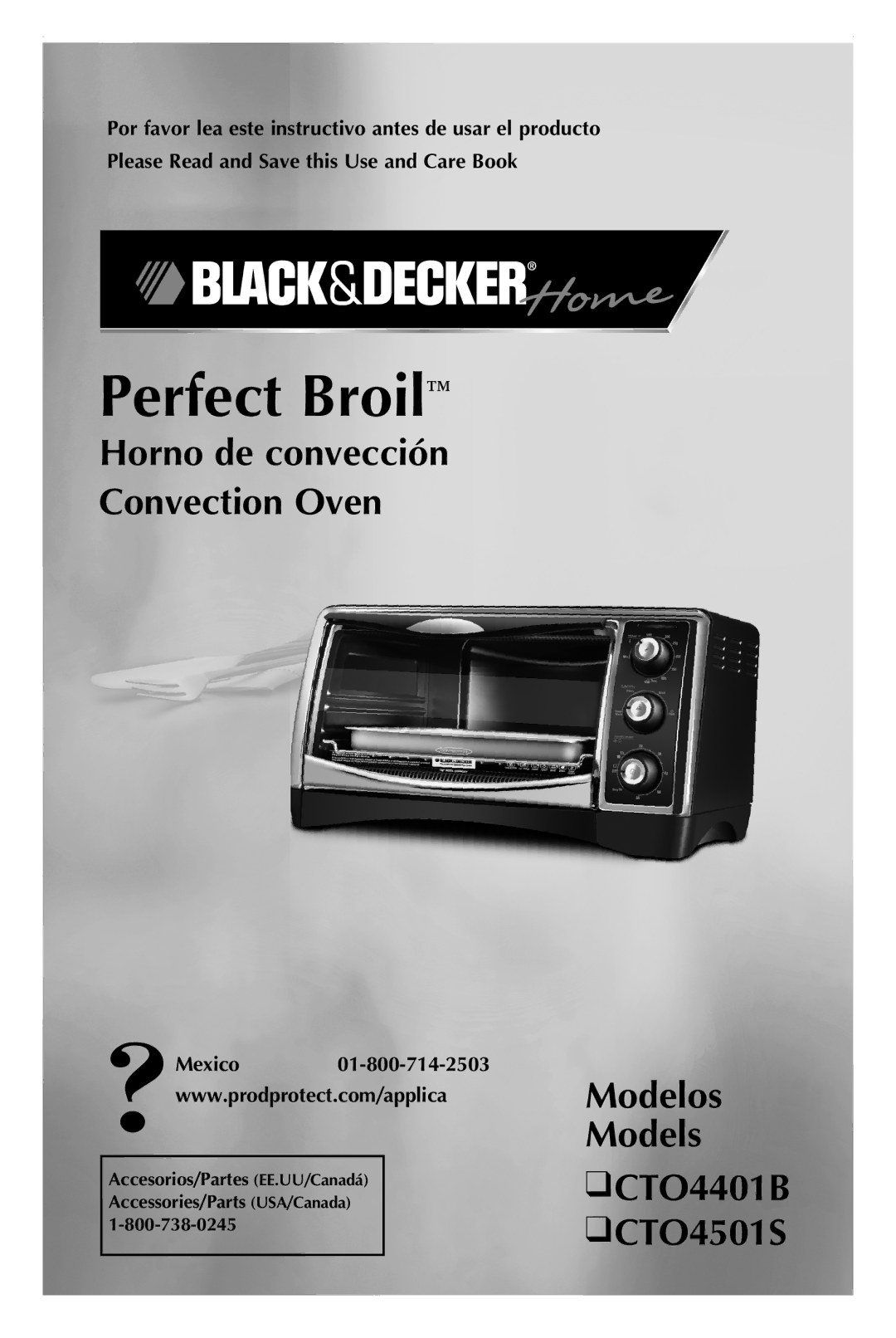 Black & Decker CTO4501S, CTO4401B manual Perfect Broil 