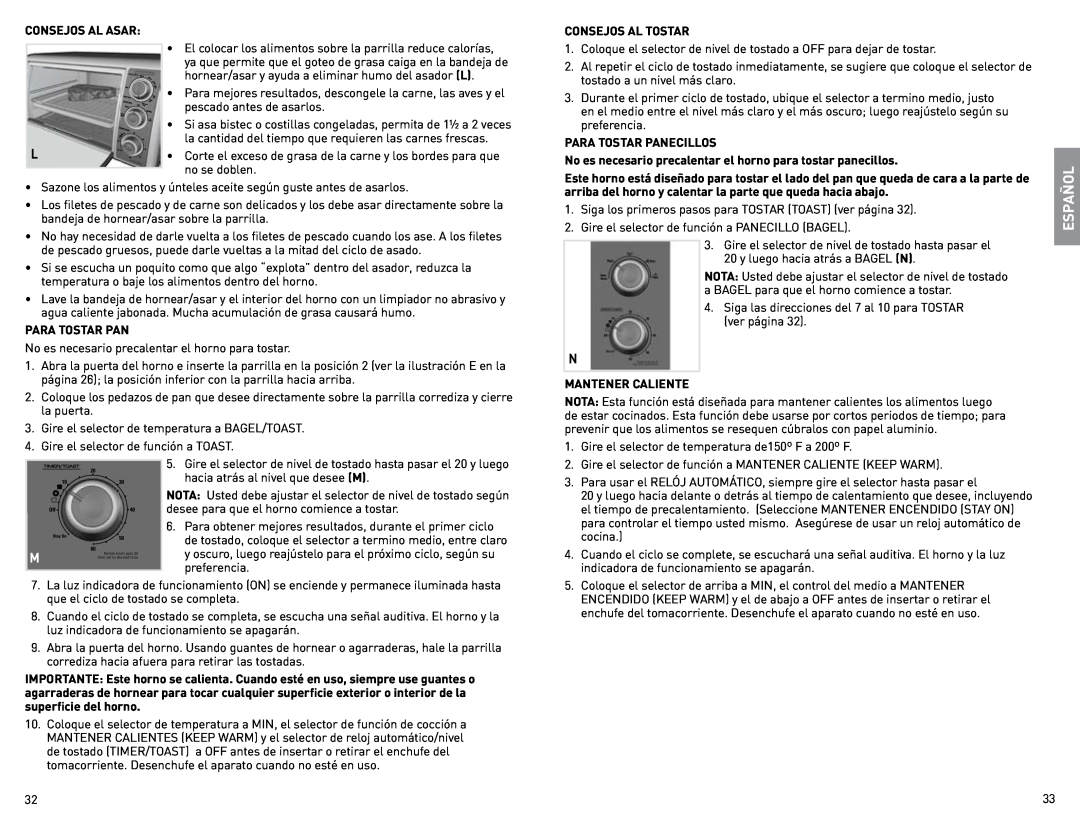 Black & Decker CTO800 manual Español, Consejos Al Asar 