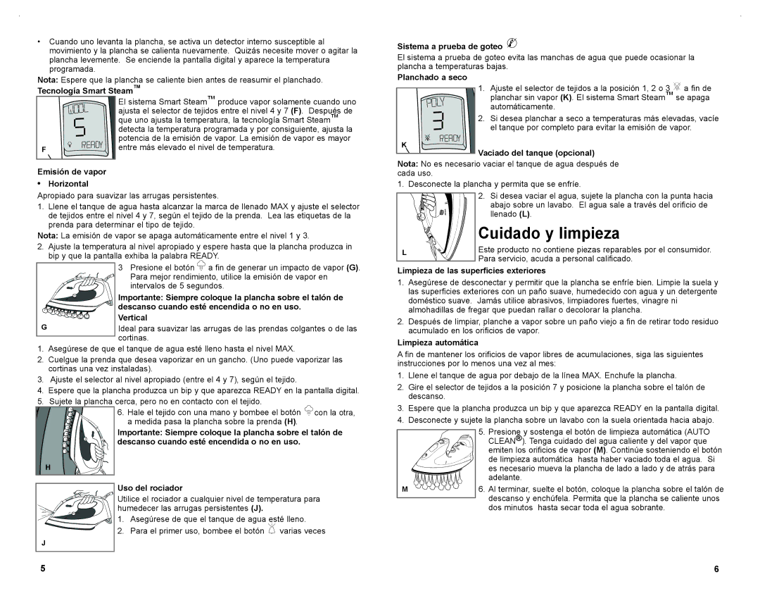 Black & Decker D1691KT manual Cuidado y limpieza 