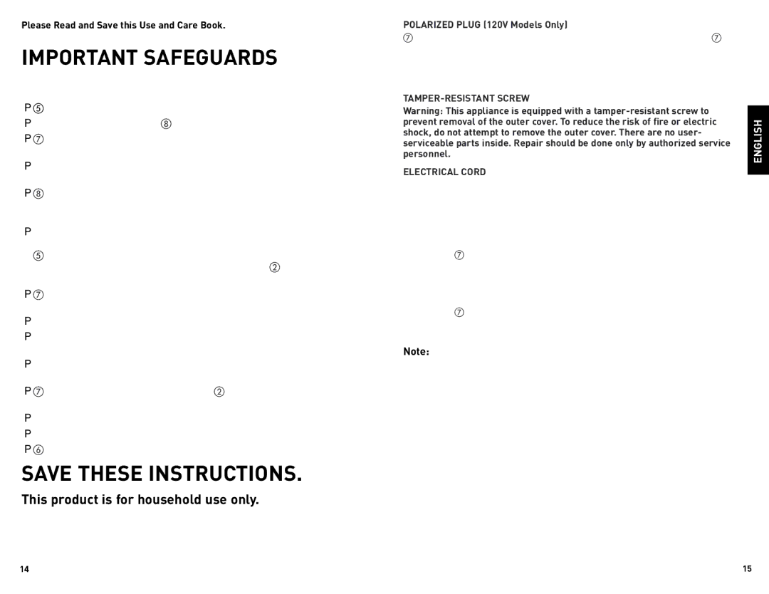 Black & Decker DCM680BF manual Important Safeguards, Please Read and Save this Use and Care Book 