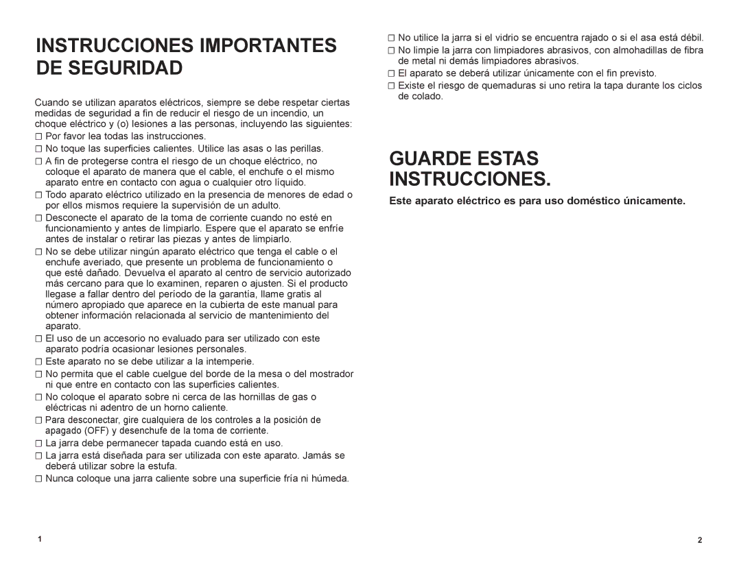 Black & Decker DCM901BKT manual Instrucciones Importantes DE Seguridad 