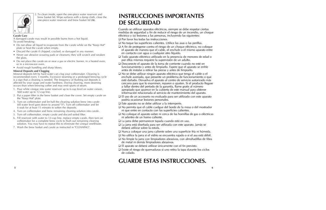 Black & Decker DE710 manual Guarde Estas Instrucciones, Instrucciones Importantes De Seguridad 