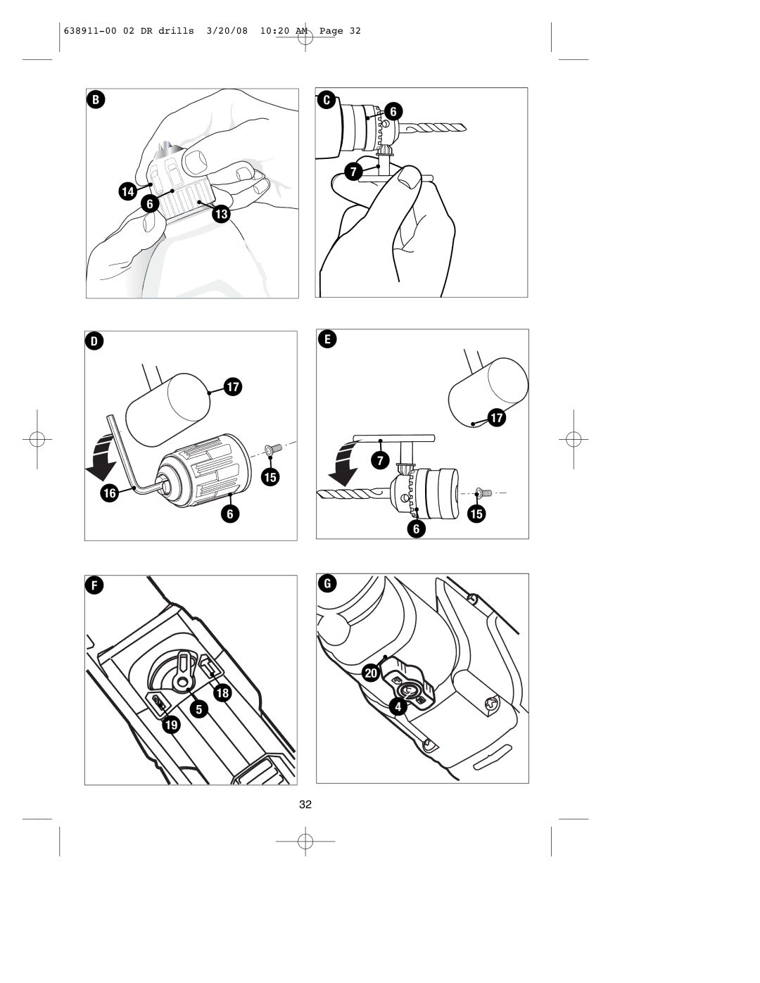 Black & Decker DR350KG, DR650, DR550, DR330 instruction manual 20/08 1020 AM 