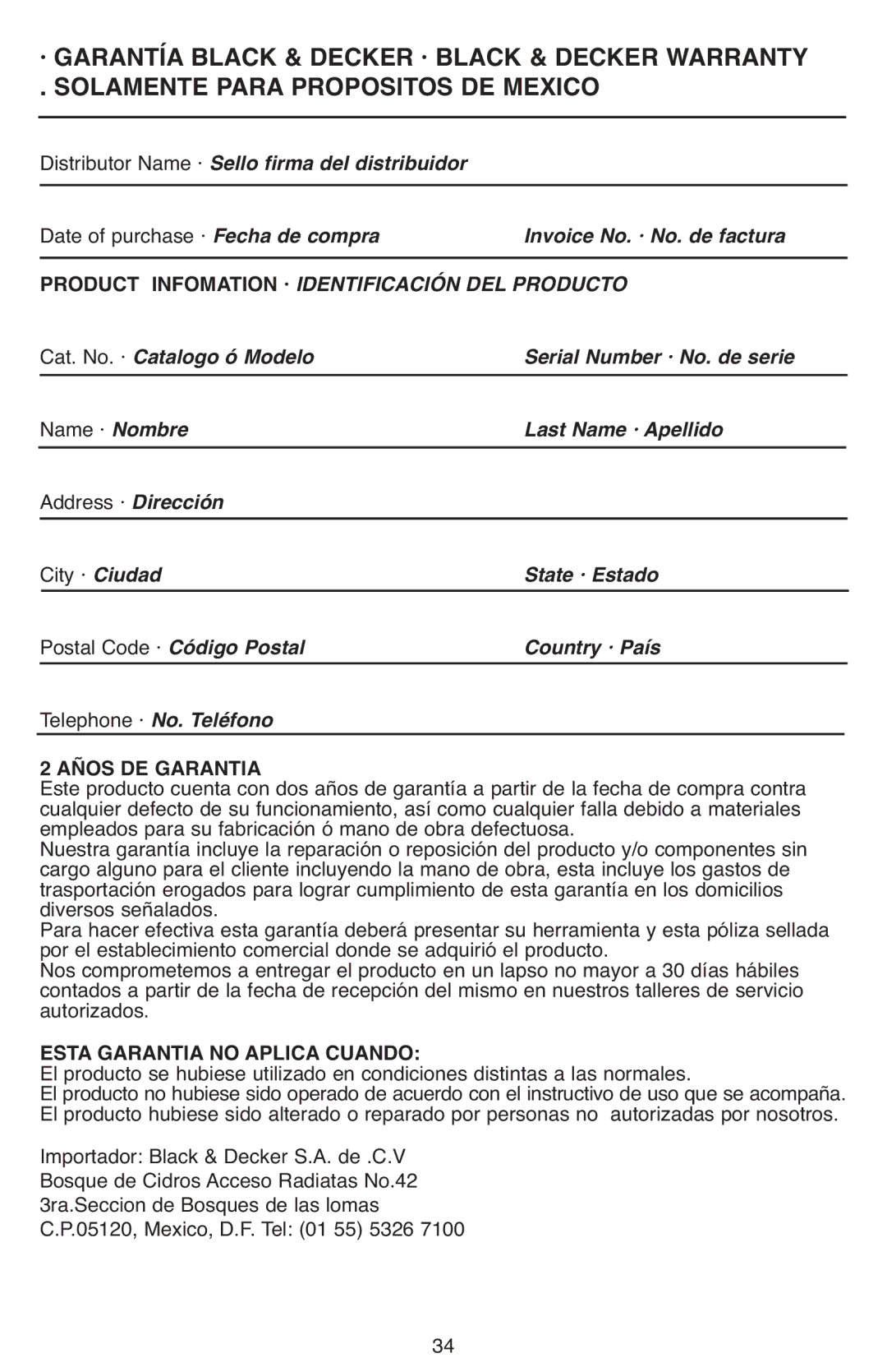 Black & Decker DR670 instruction manual Product Infomation · Identificación DEL Producto 