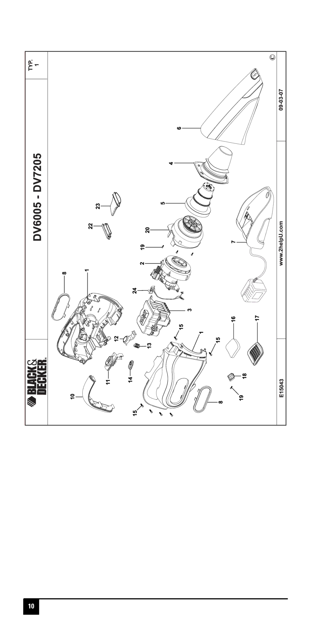 Black & Decker DV60XXY manual 