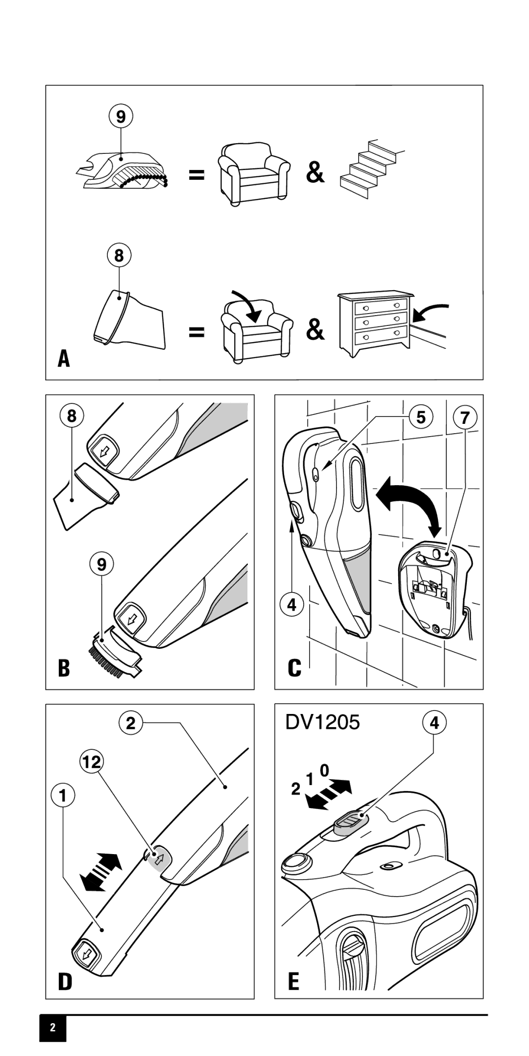 Black & Decker DV60XXY manual 