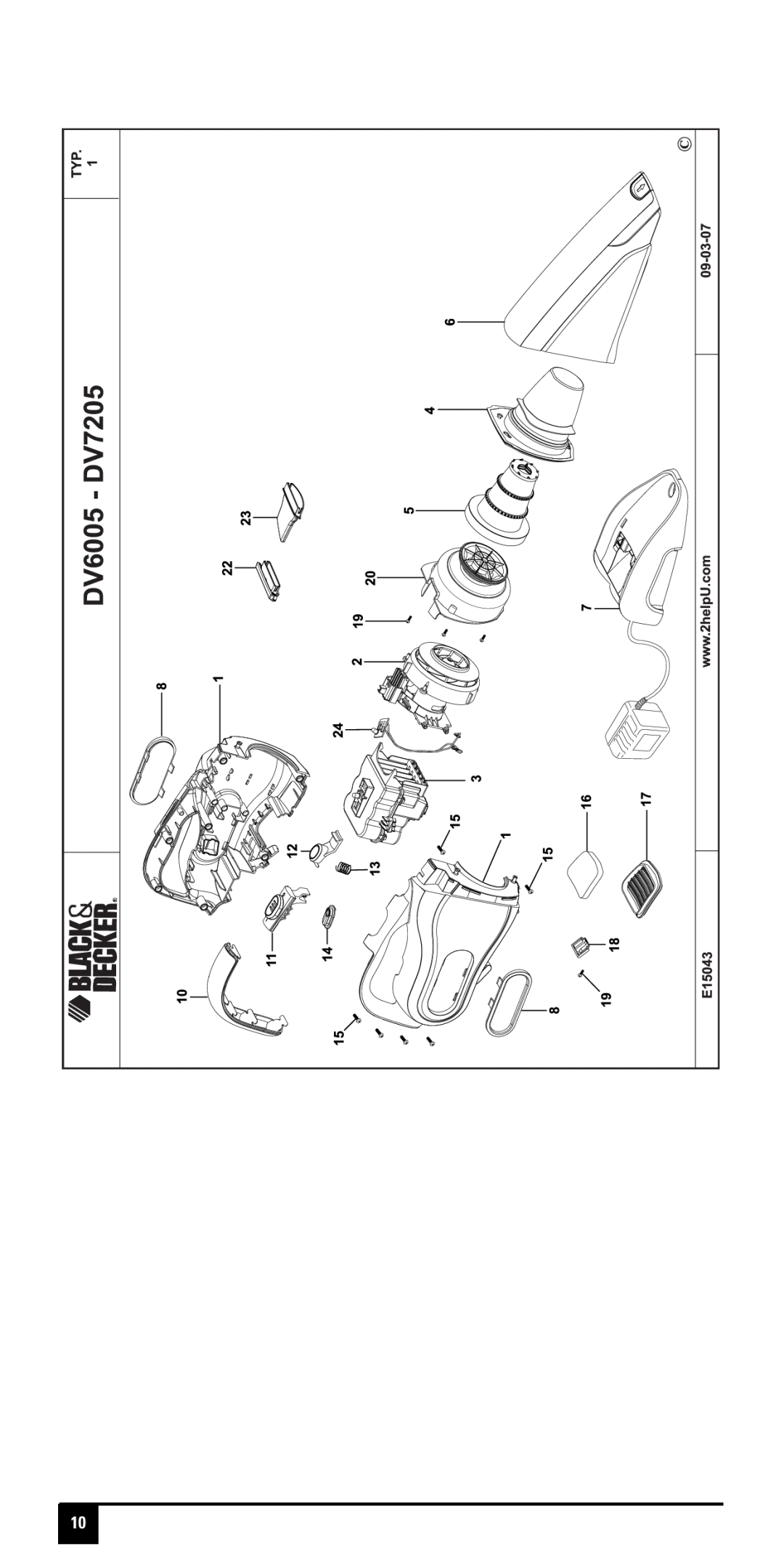 Black & Decker DV60XXY manual 