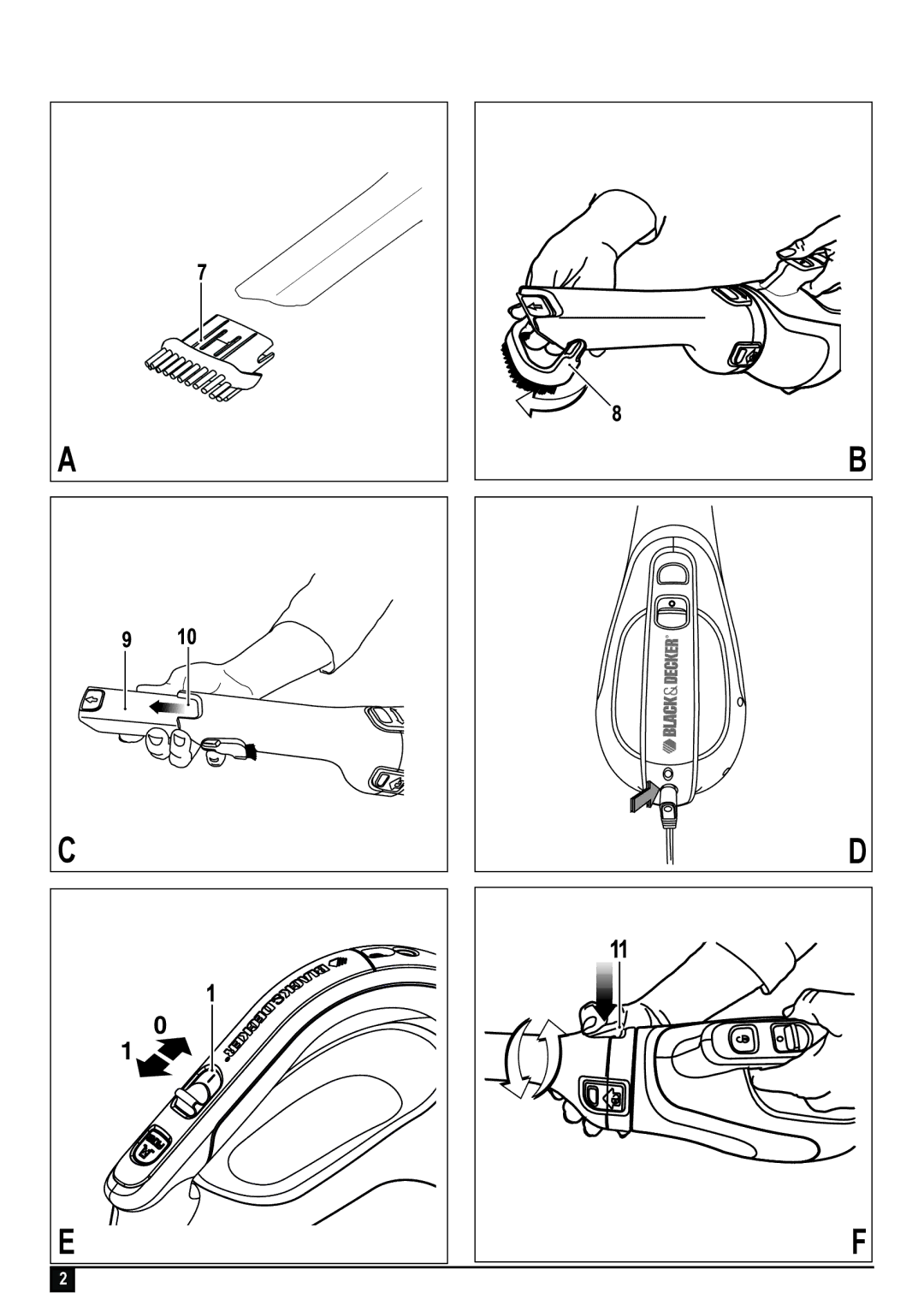 Black & Decker DV9610ECN, DV1210ECN manual 