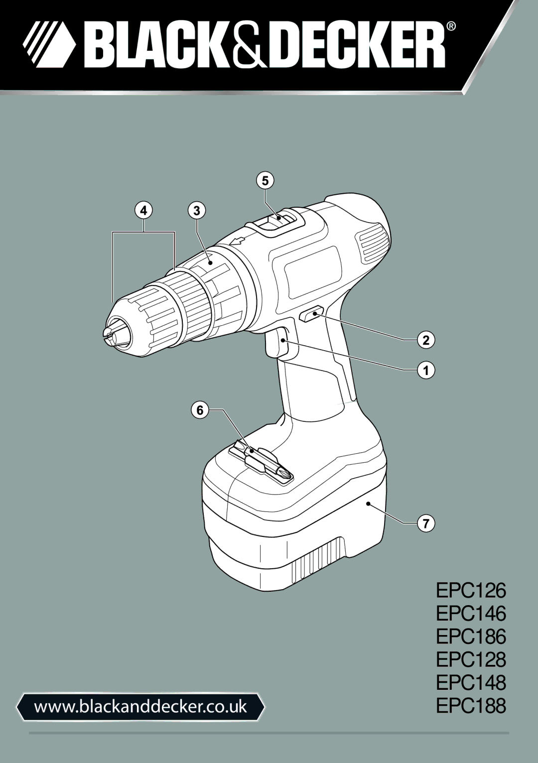 Black & Decker manual EPC126 EPC146 EPC186 EPC128 EPC148 EPC188 