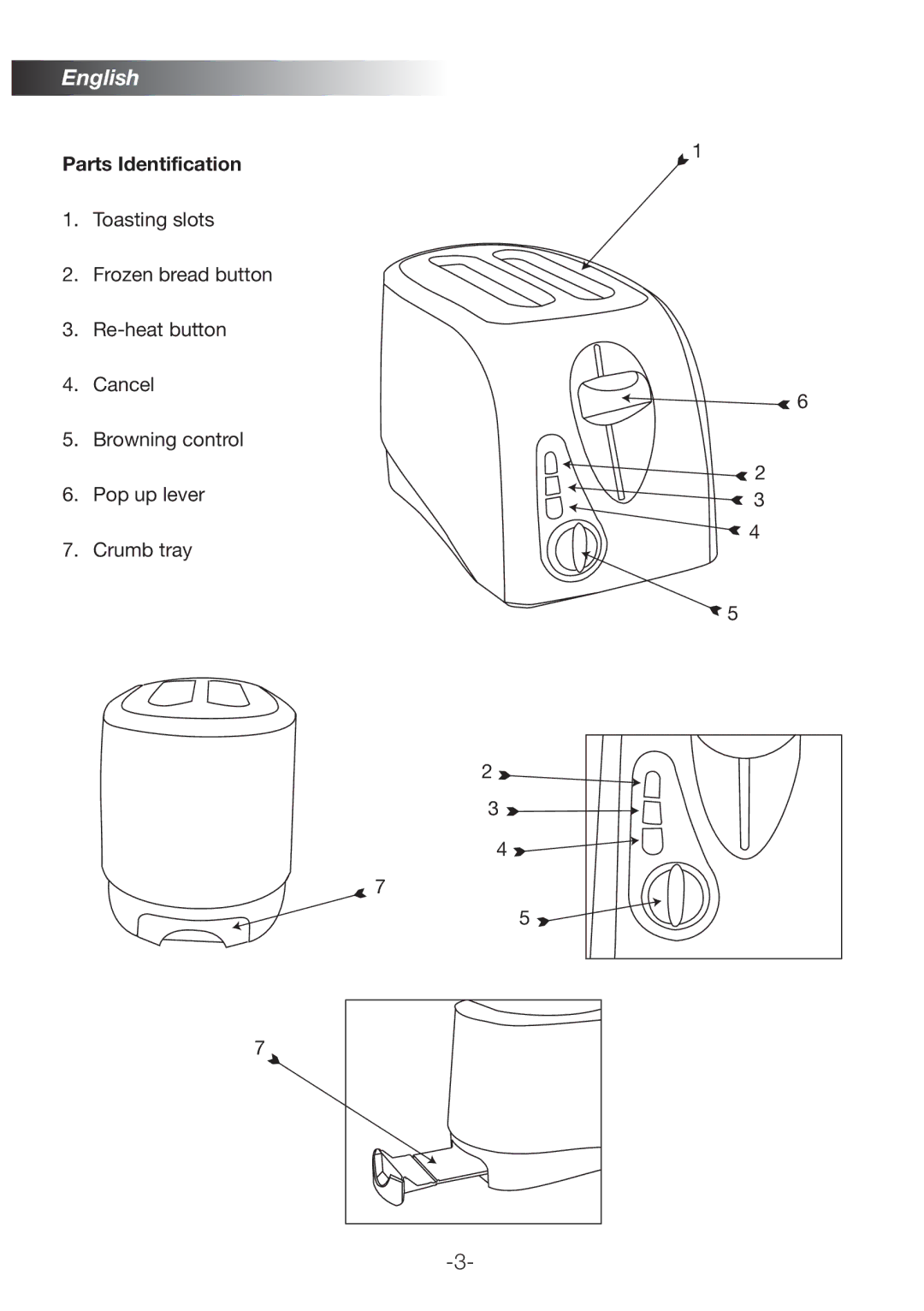 Black & Decker ET202 manual Parts Identification 