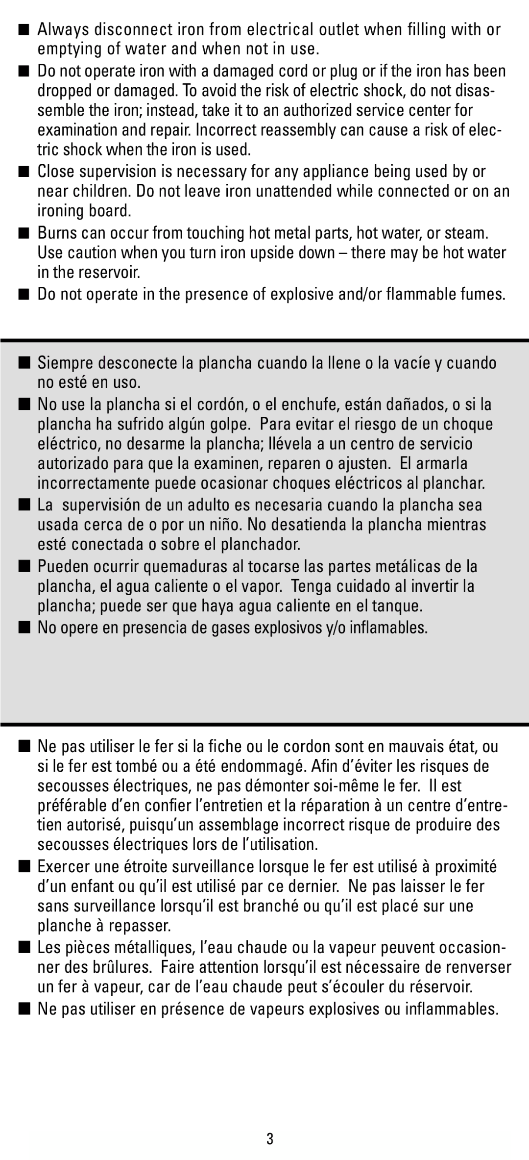 Black & Decker F394S manual No opere en presencia de gases explosivos y/o inflamables 