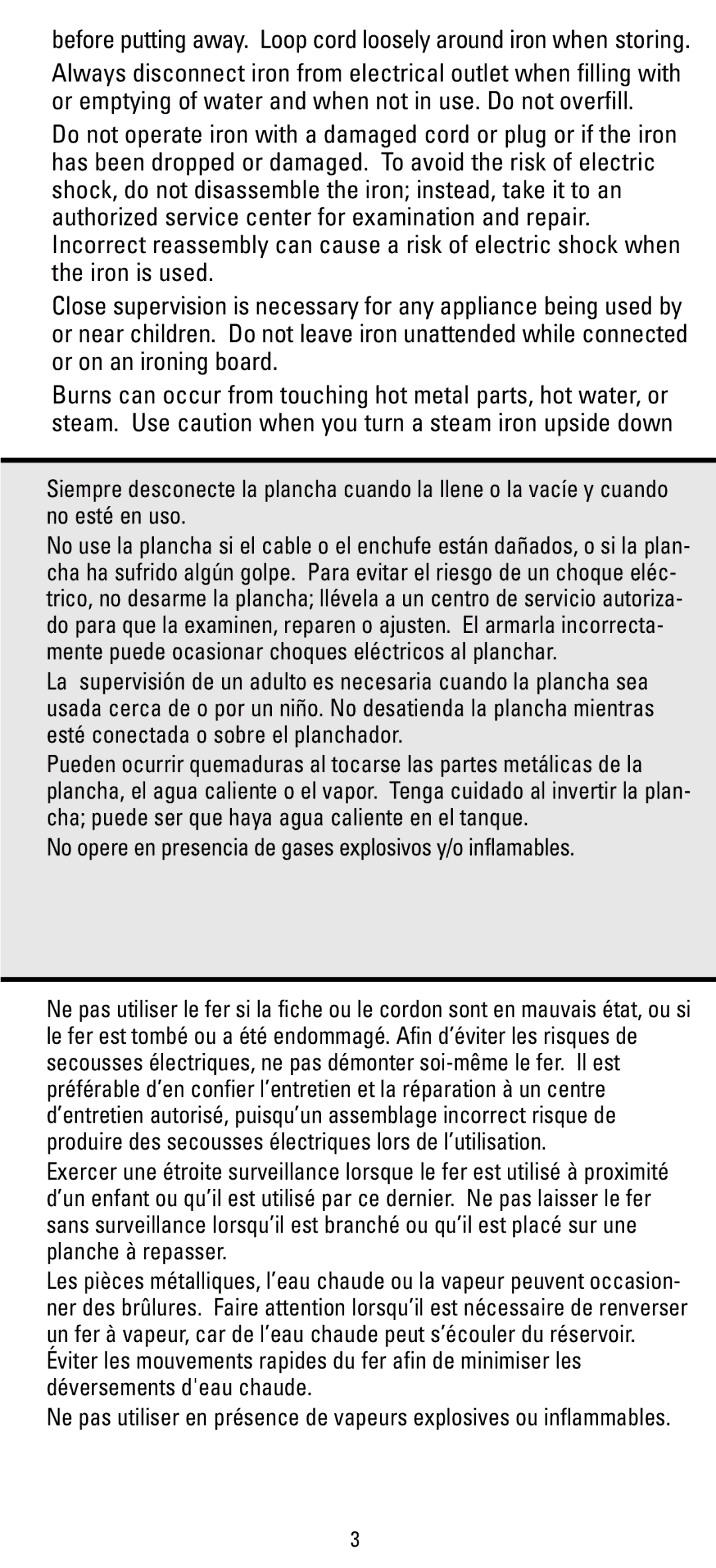 Black & Decker F63D manual No opere en presencia de gases explosivos y/o inflamables 