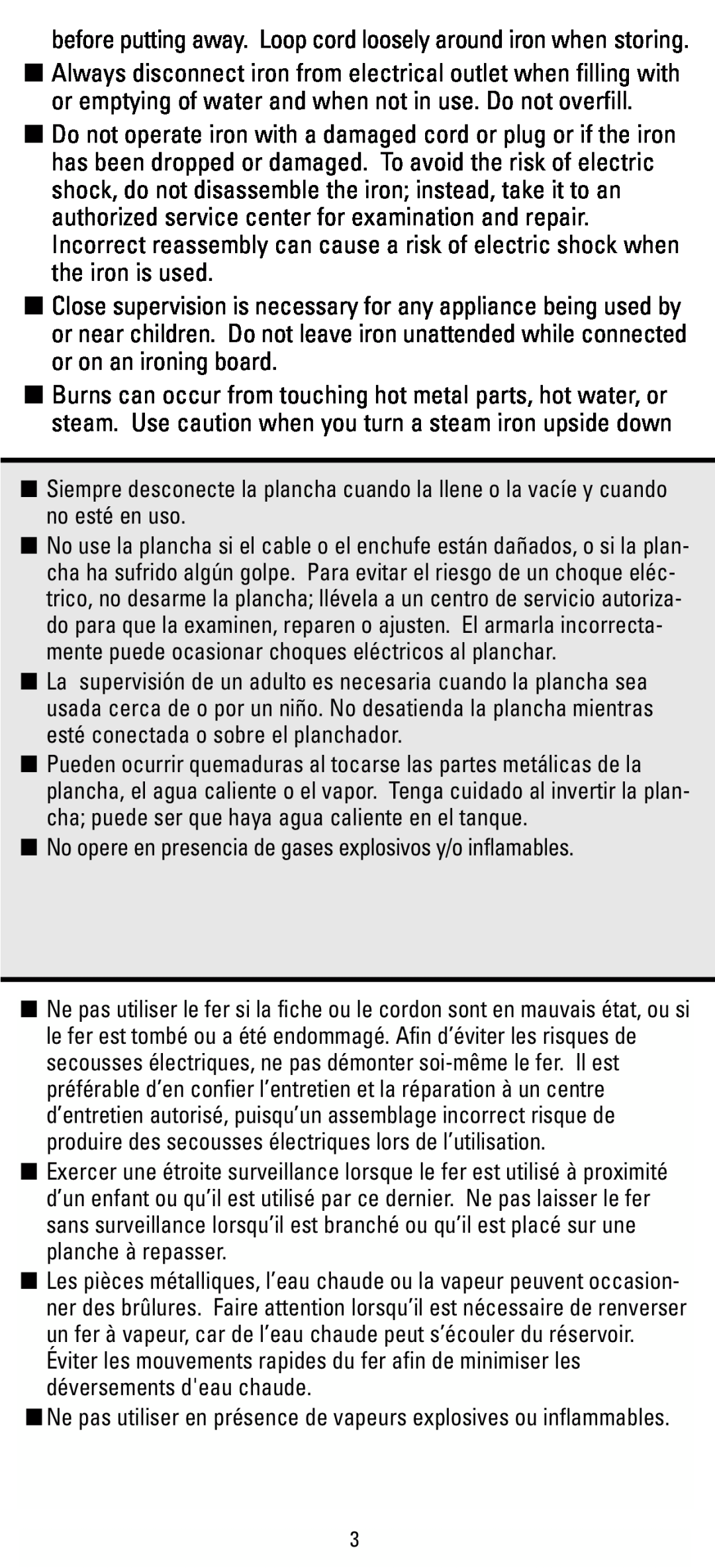 Black & Decker F63D manual No opere en presencia de gases explosivos y/o inflamables 