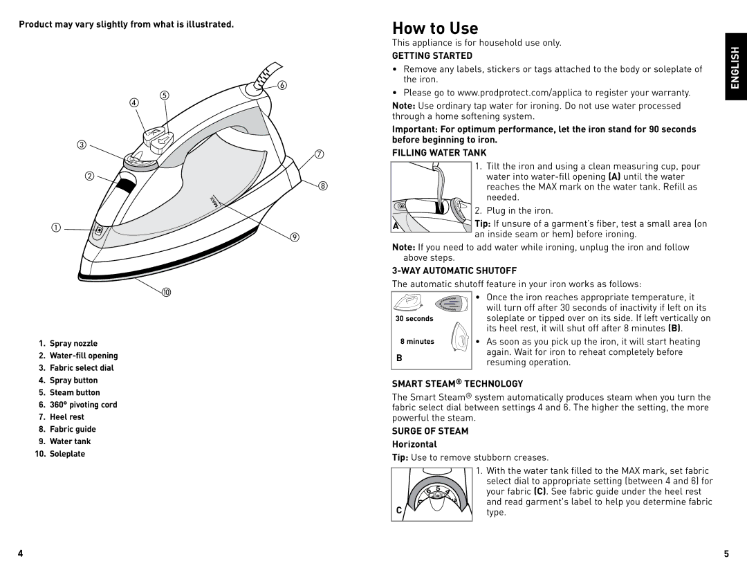 Black & Decker F976 manual How to Use 