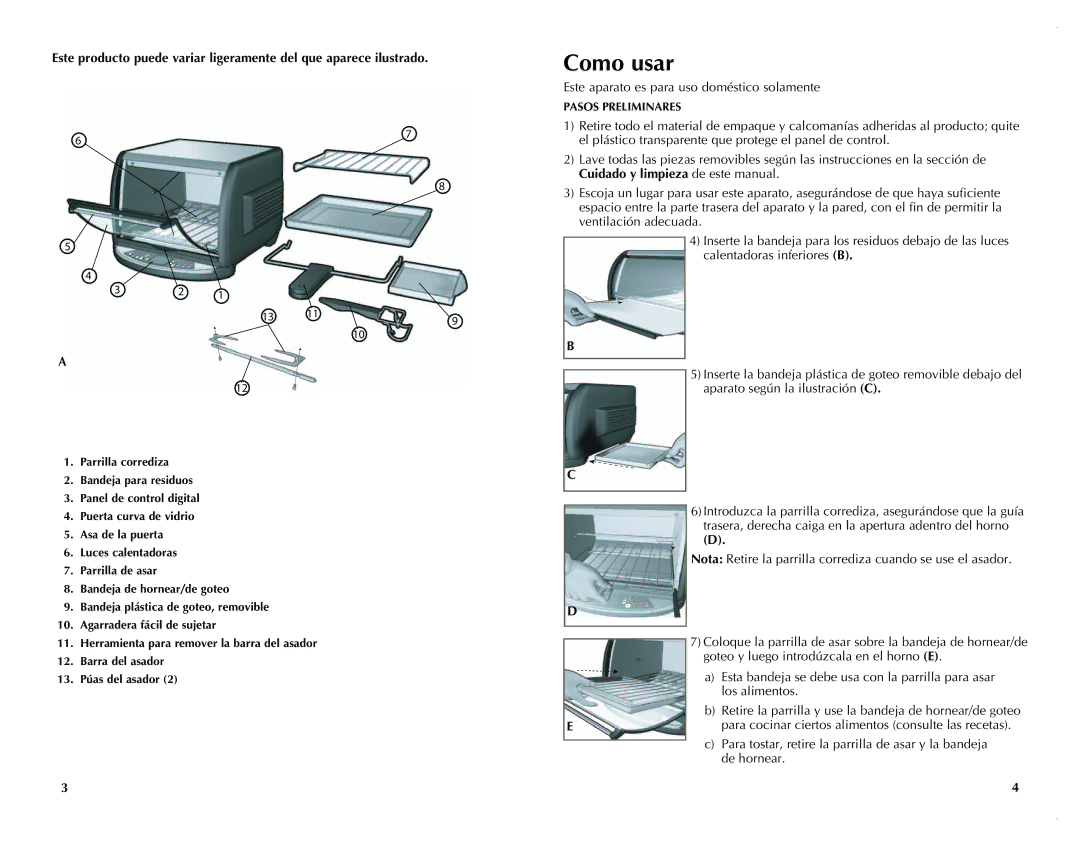 Black & Decker FC351B manual Como usar 