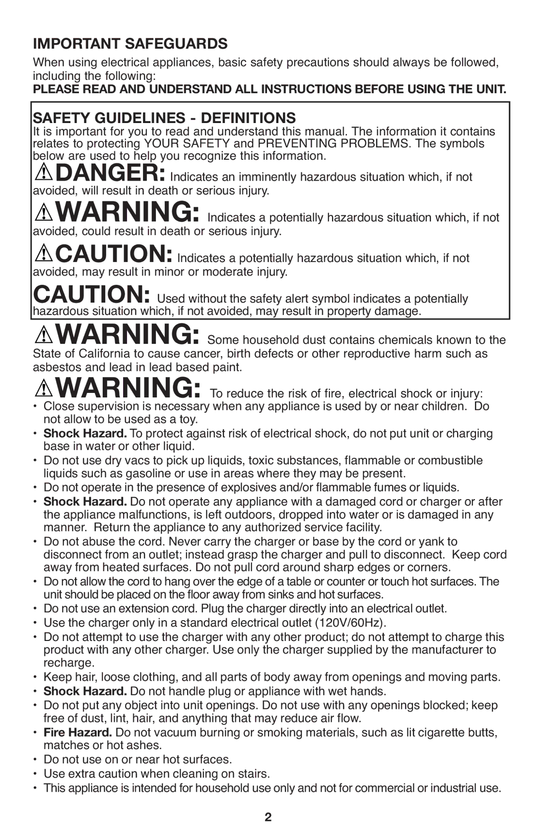 Black & Decker 90564858 manual Below are used to help you recognize this information, Asbestos and lead in lead based paint 