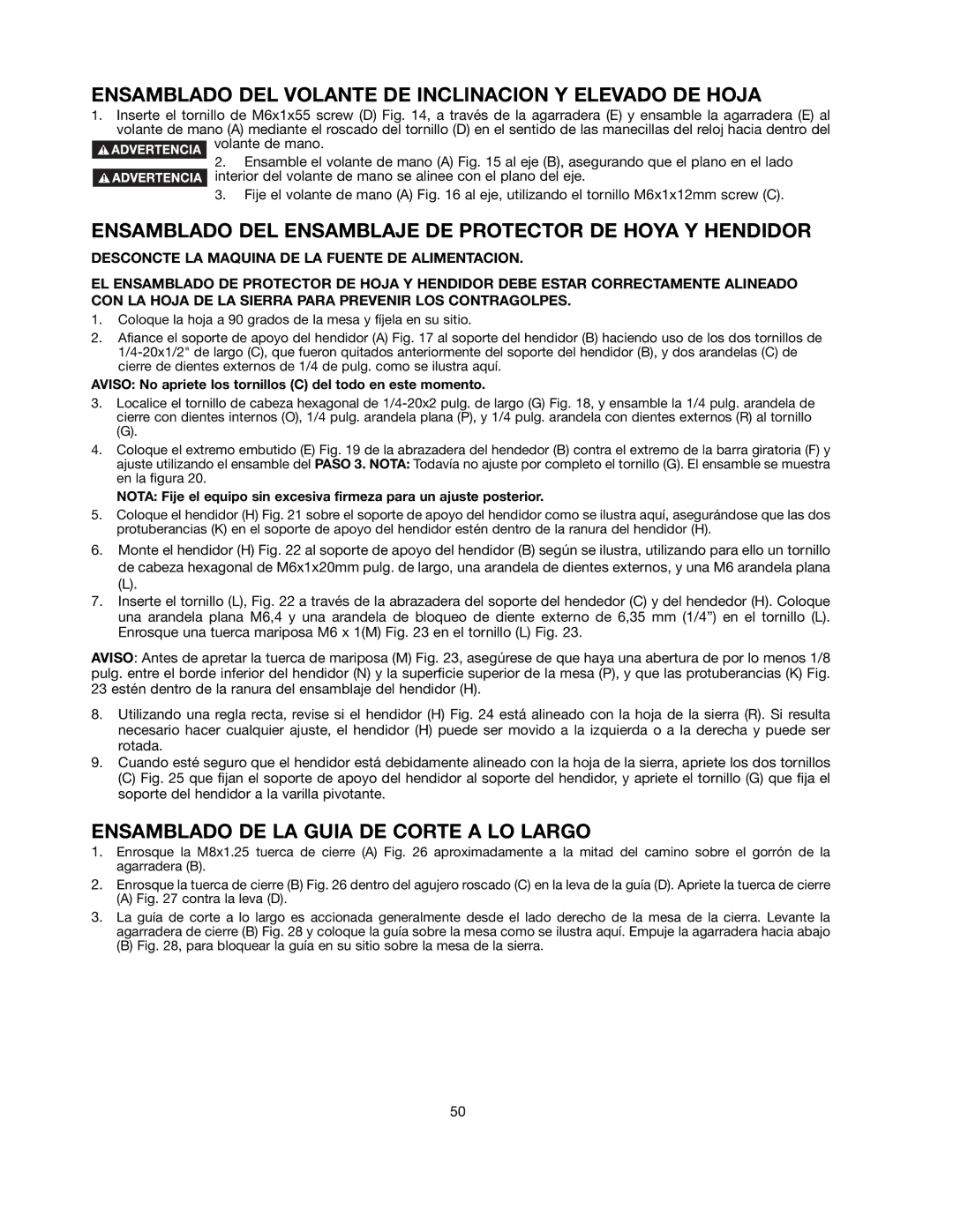 Black & Decker FS200SD Ensamblado DEL Volante DE Inclinacion Y Elevado DE Hoja, Ensamblado DE LA Guia DE Corte a LO Largo 