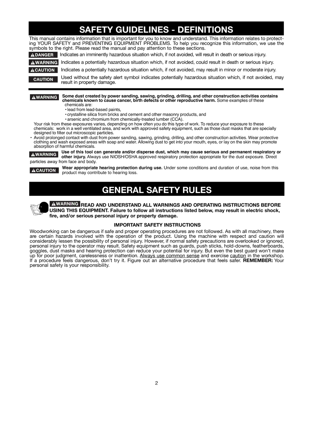 Black & Decker FS210LS Safety Guidelines Definitions, General Safety Rules, Important Safety Instructions 