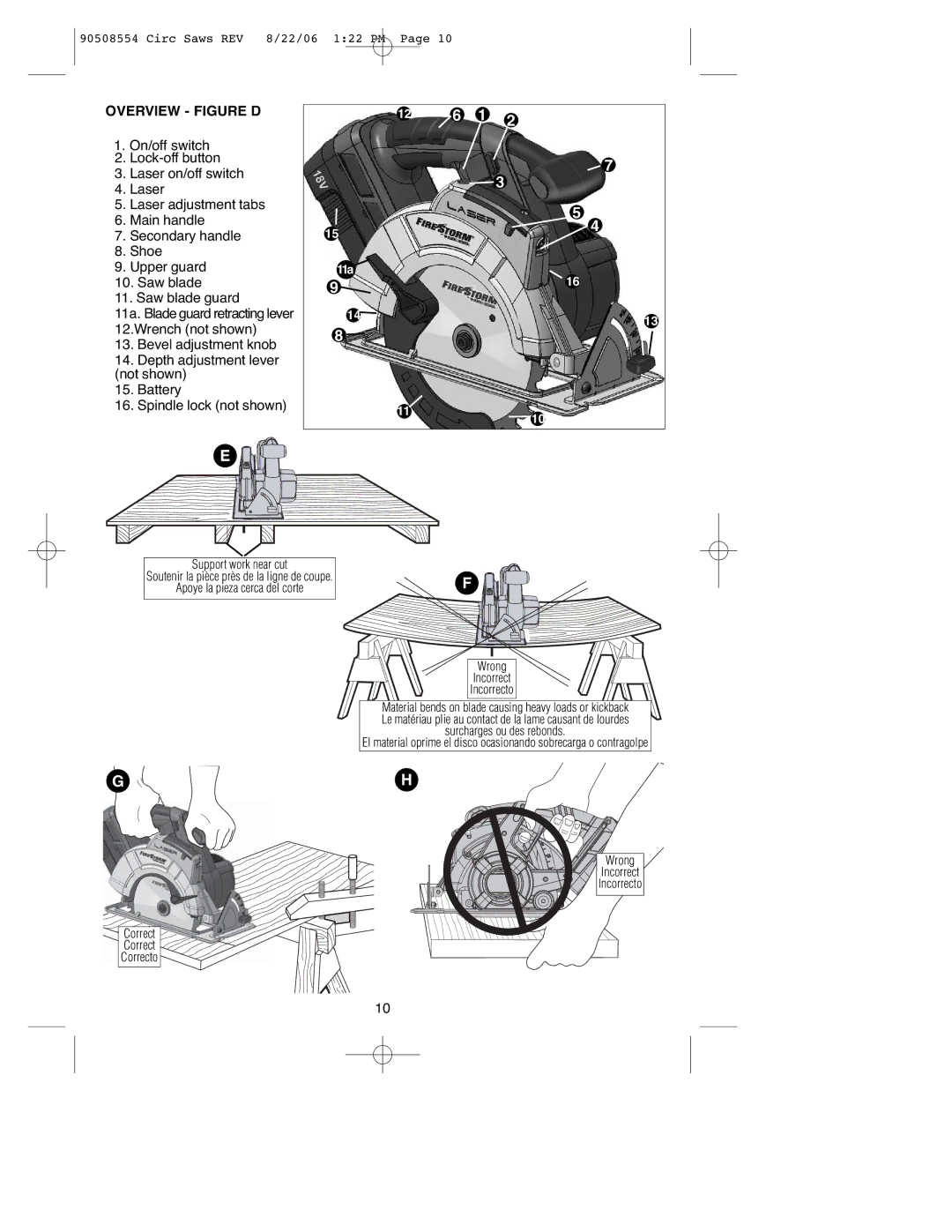 Black & Decker FS2406CS, FS1807CS, FS1806CSL, FS2407CSL instruction manual Overview Figure D, 11a 