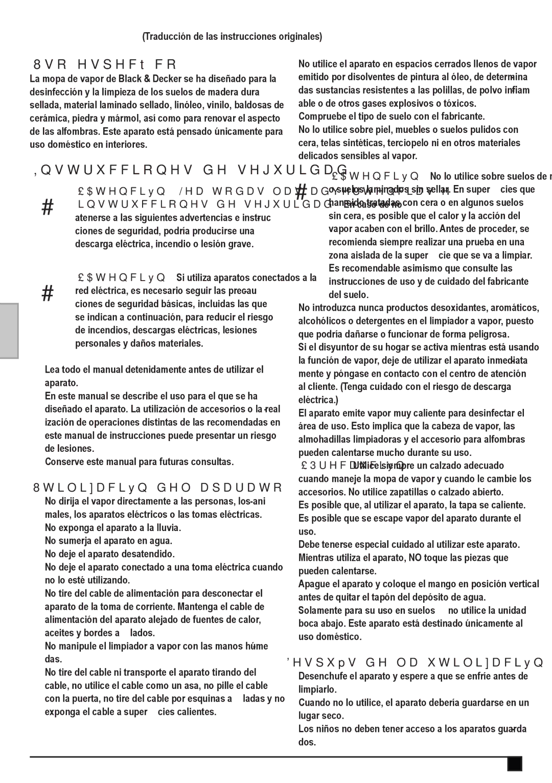 Black & Decker FSM1600D manual Uso específico, Utilización del aparato, Después de la utilización 