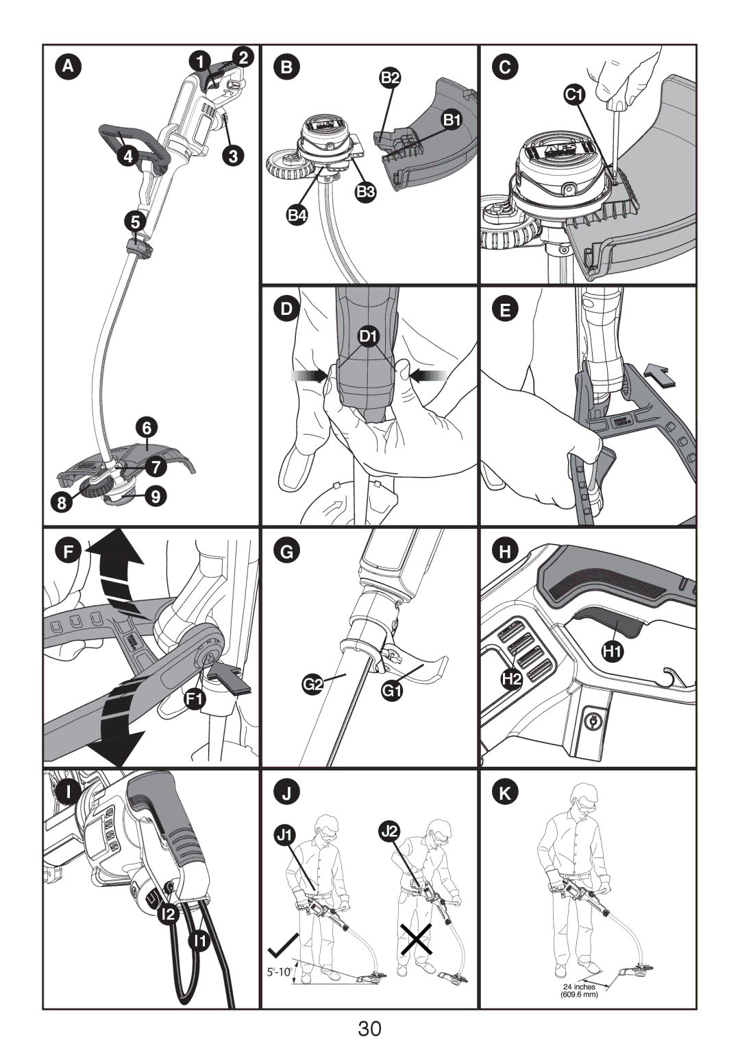 Black & Decker GH3000R instruction manual 10 O 