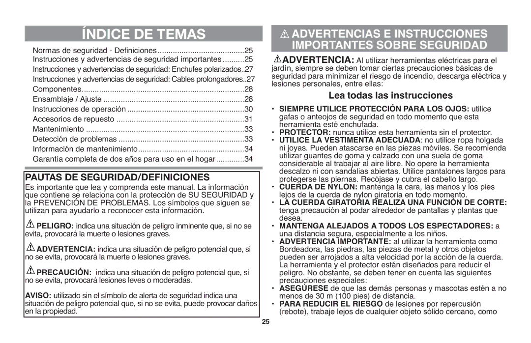 Black & Decker GH710 instruction manual Importantes Sobre Seguridad, Siempre Utilice Protección Para LOS Ojos utilice 