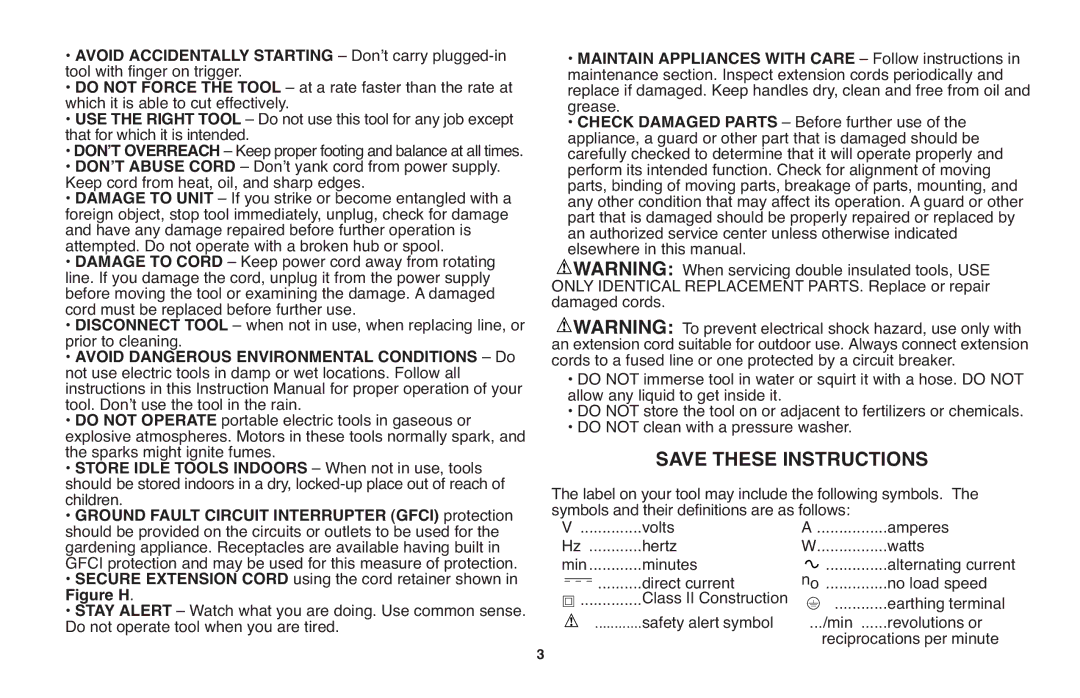 Black & Decker GH710 instruction manual Maintain Appliances with Care Follow instructions 