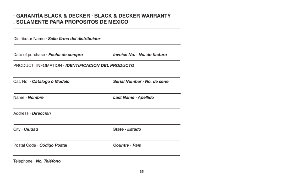 Black & Decker GH710 instruction manual Name · Nombre 