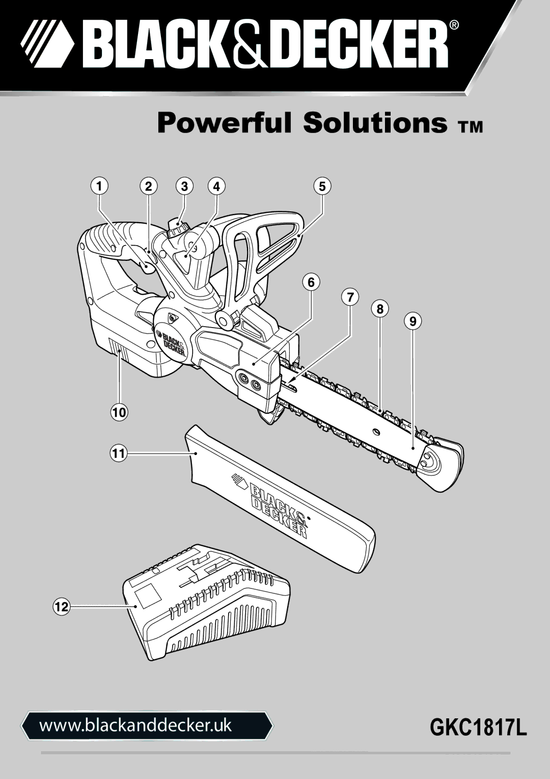 Black & Decker 90559283, GKC1817L manual Powerful Solutions TM 