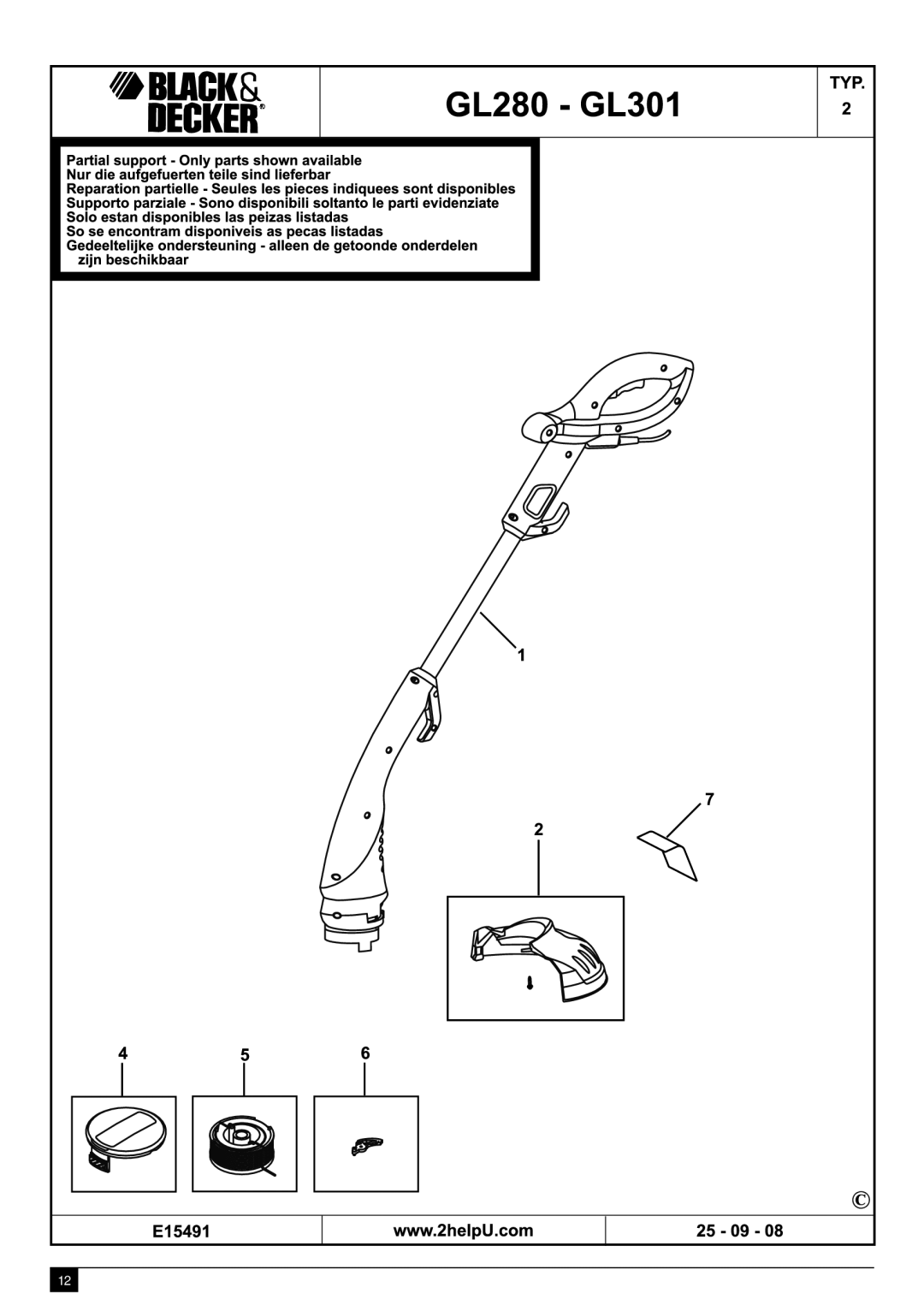 Black & Decker gl280 manual 