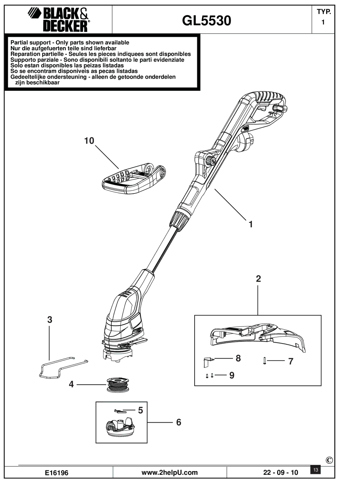 Black & Decker GL5028, GL4525 manual GL5530 