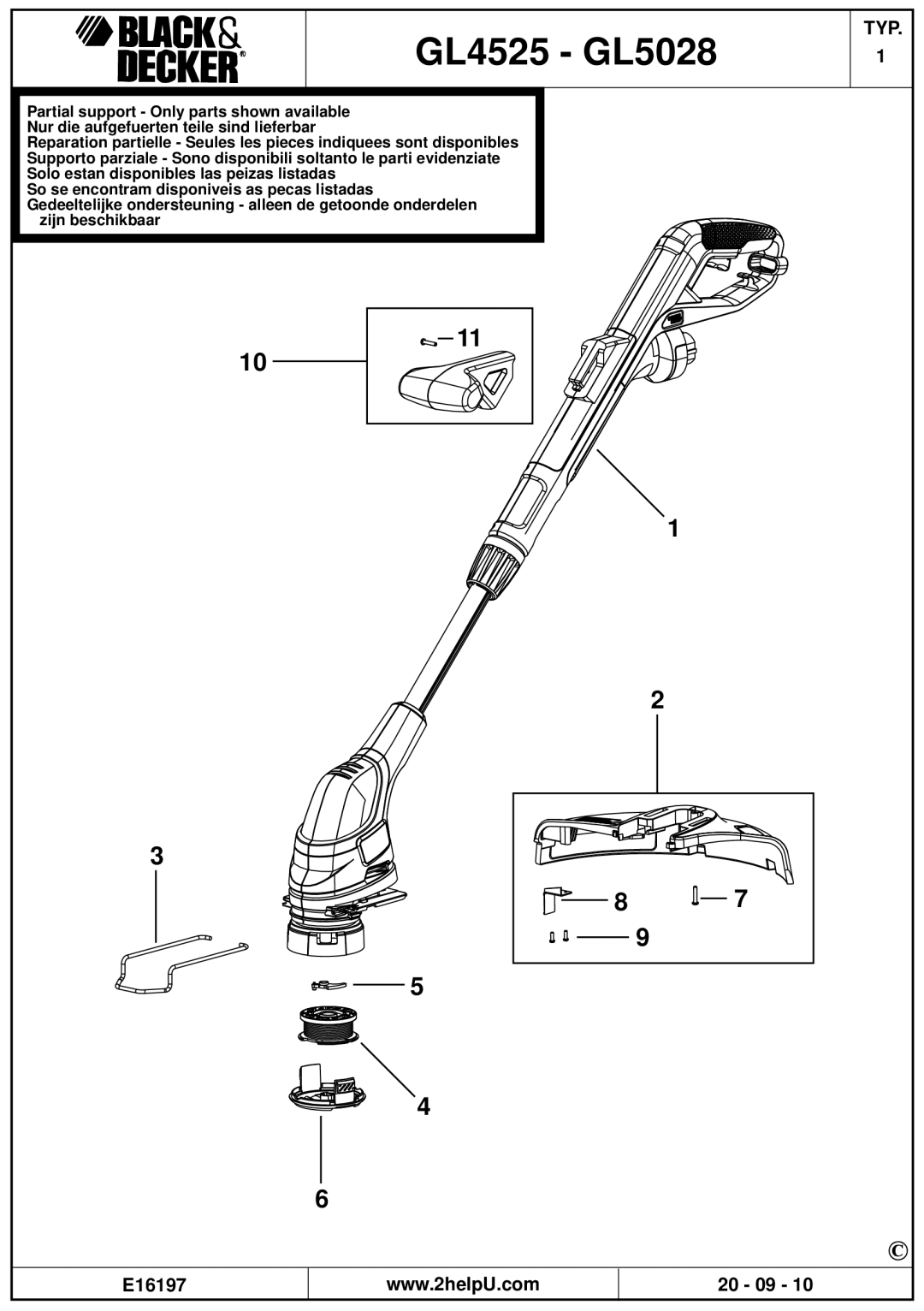 Black & Decker GL5530 manual GL4525 GL5028 