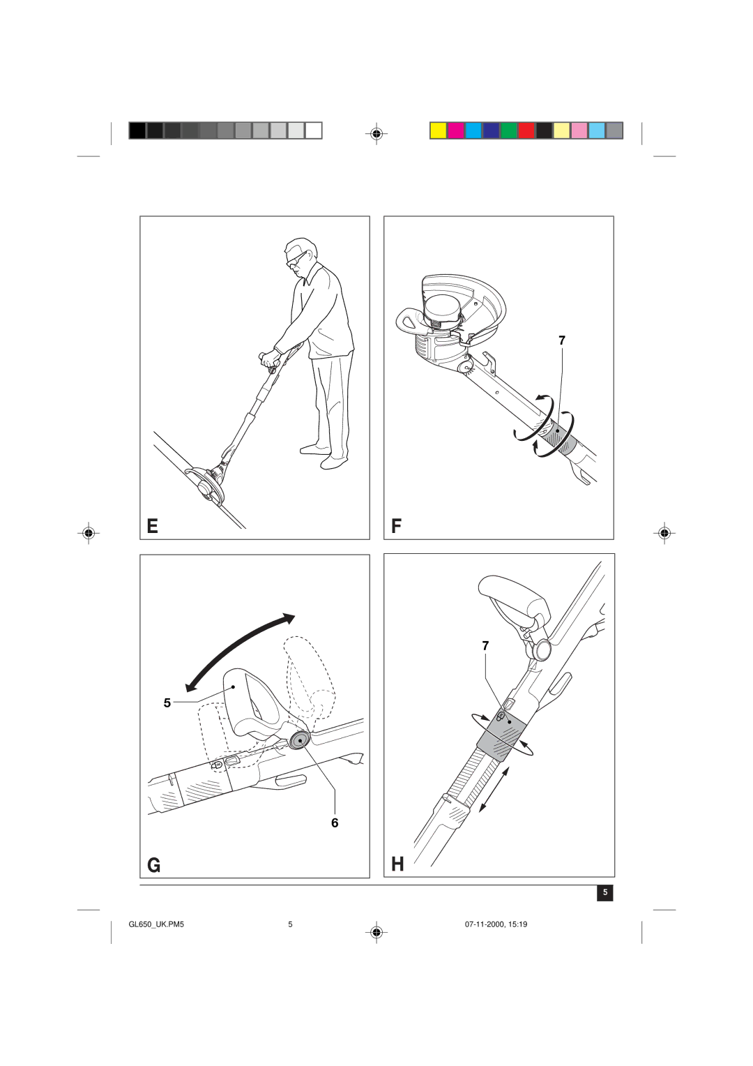 Black & Decker manual GL650UK.PM5 07-11-2000 