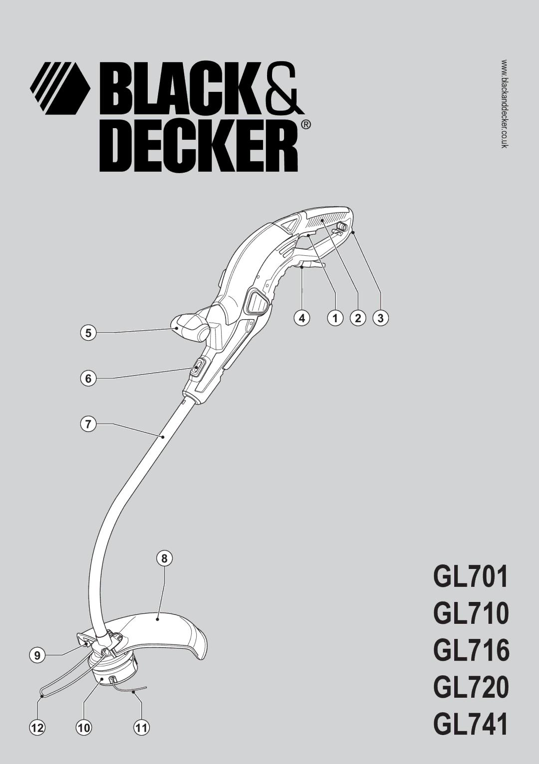 Black & Decker manual GL701 GL710 GL716 GL720 GL741, 12 10 