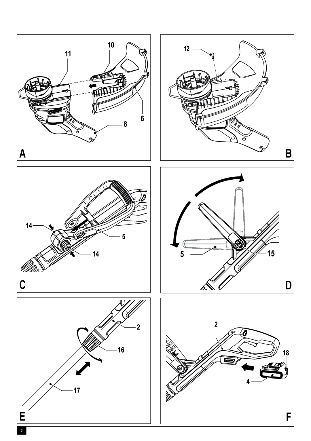 Black & Decker GLC1423L, GLC1825L manual 