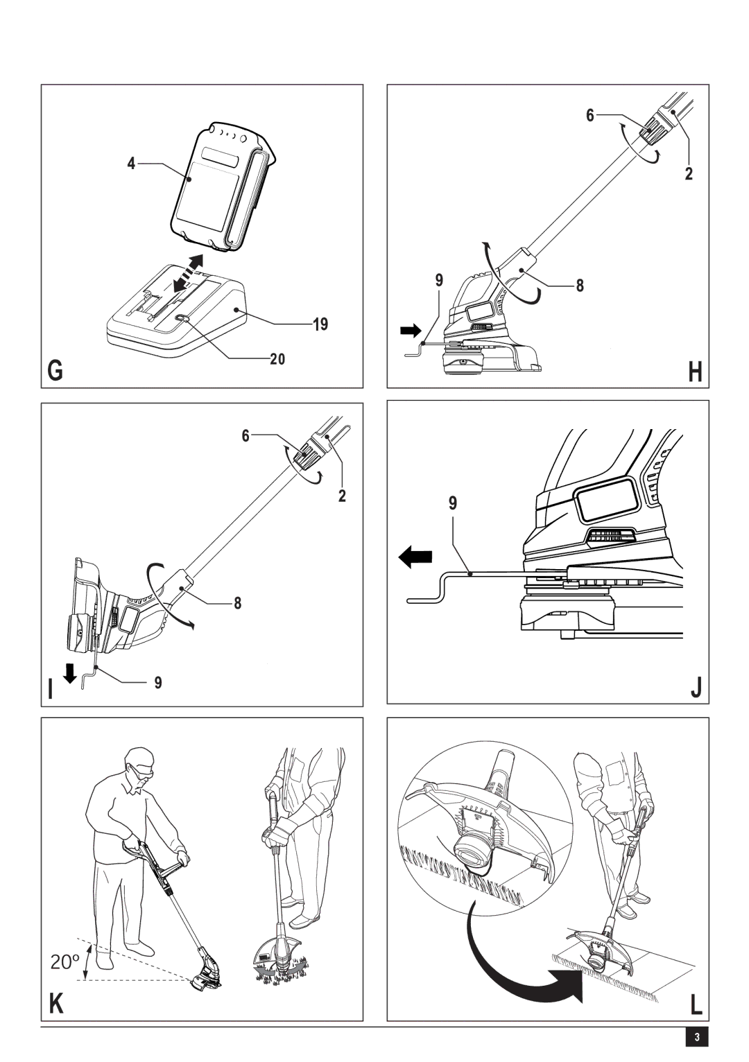 Black & Decker GLC1825L, GLC1423L manual 