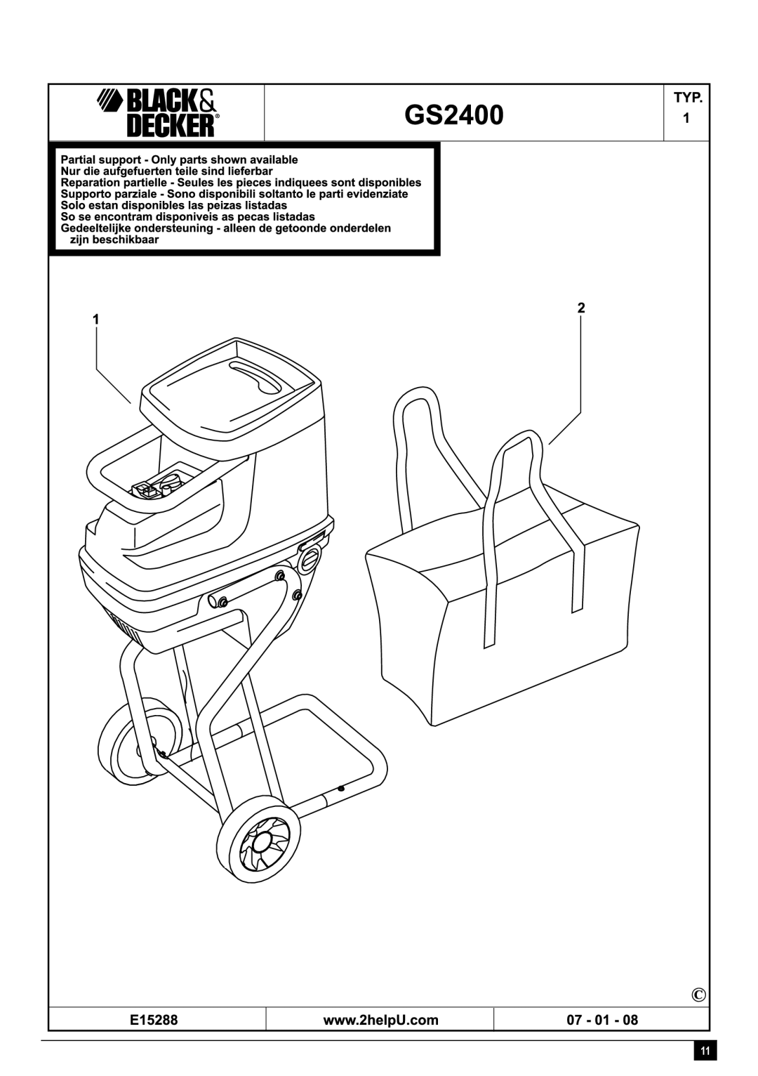 Black & Decker GS2400 manual 