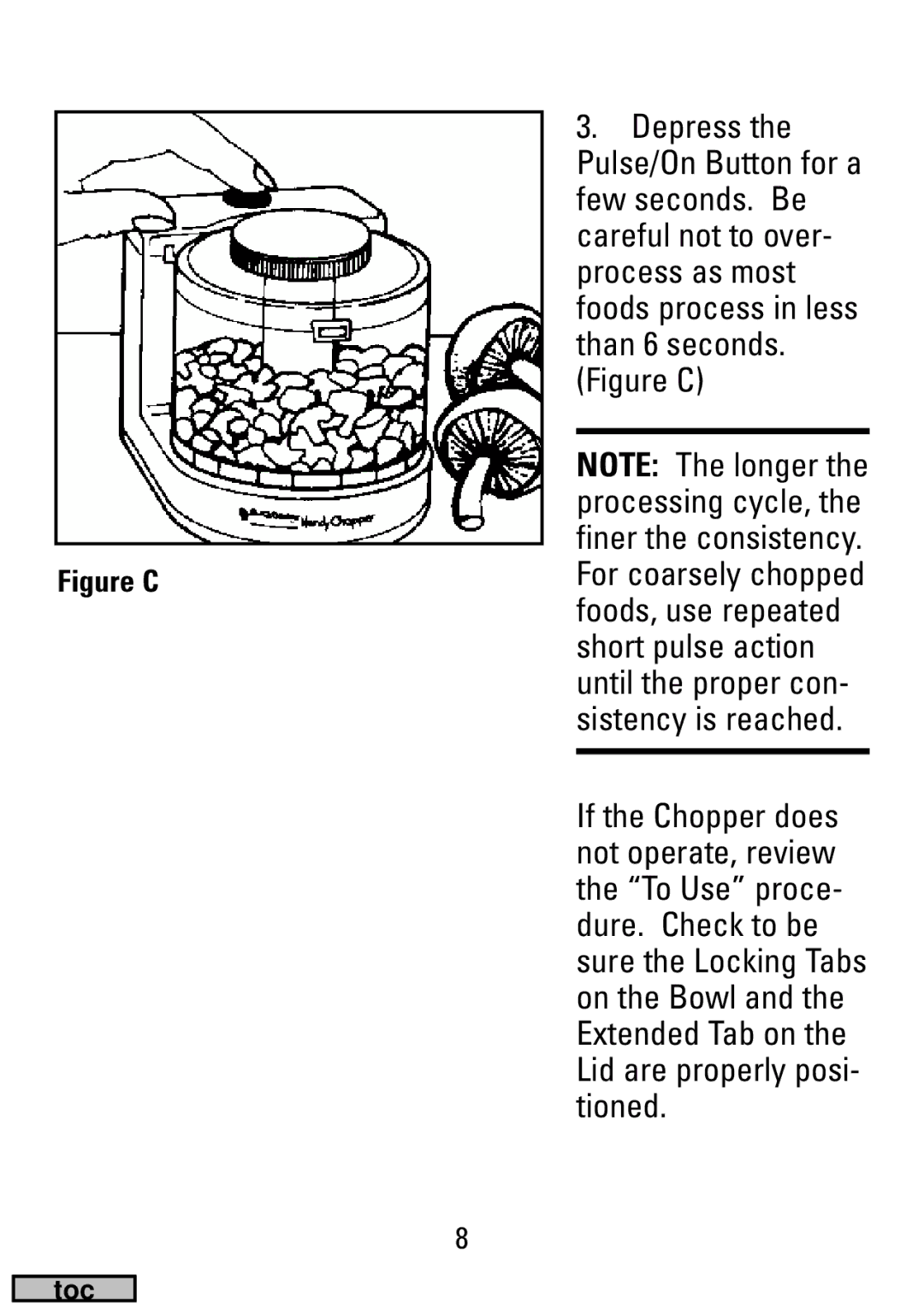 Black & Decker HC20 manual Figure C 