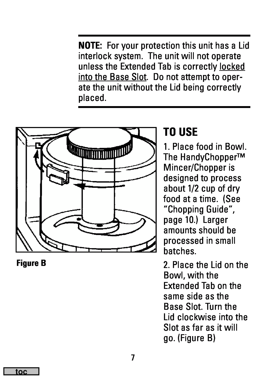 Black & Decker HC20 manual To Use 