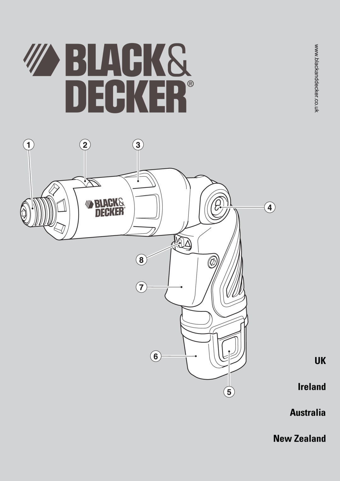 Black & Decker 90528103, HP362 manual Ireland Australia, New Zealand 