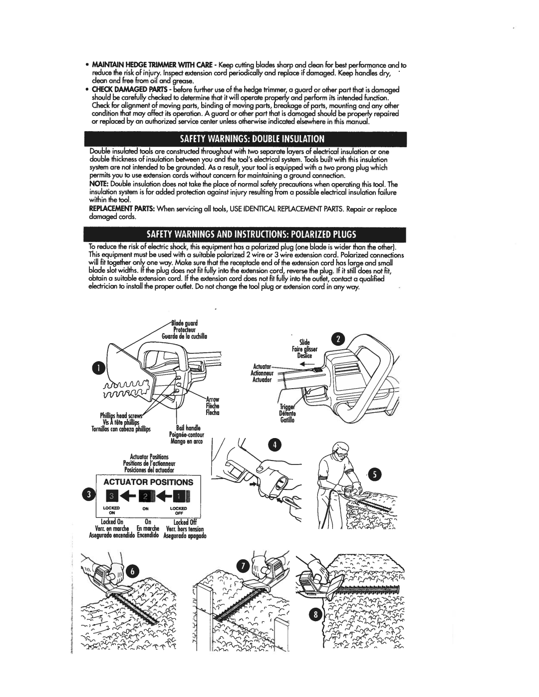 Black & Decker HT500, HS1000, HS1022, HT300, HT200 manual 