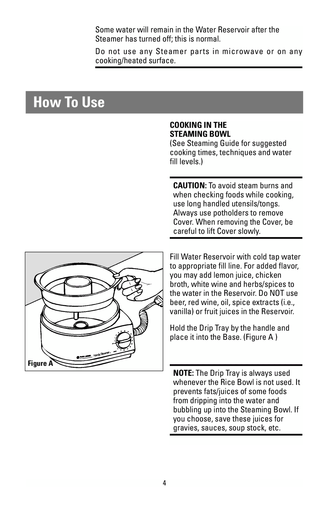 Black & Decker HS90 manual How To Use 