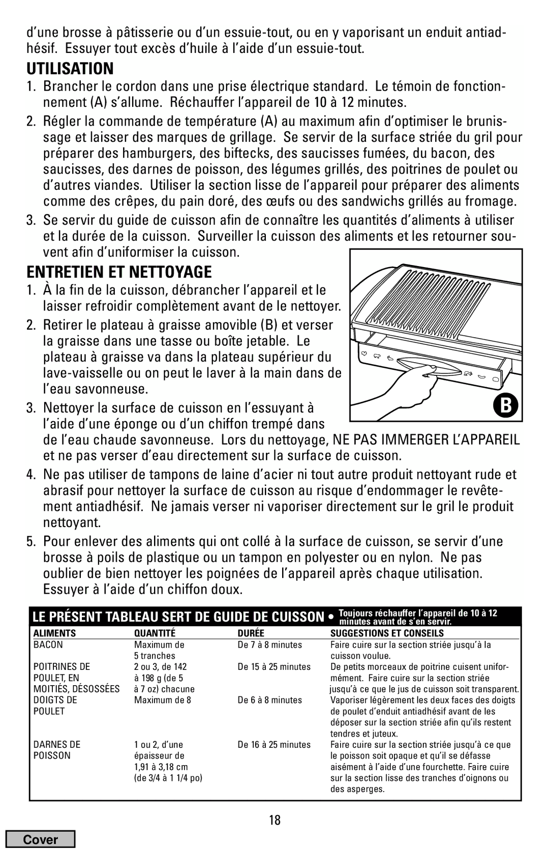 Black & Decker IG100 manual Utilisation, Entretien ET Nettoyage 