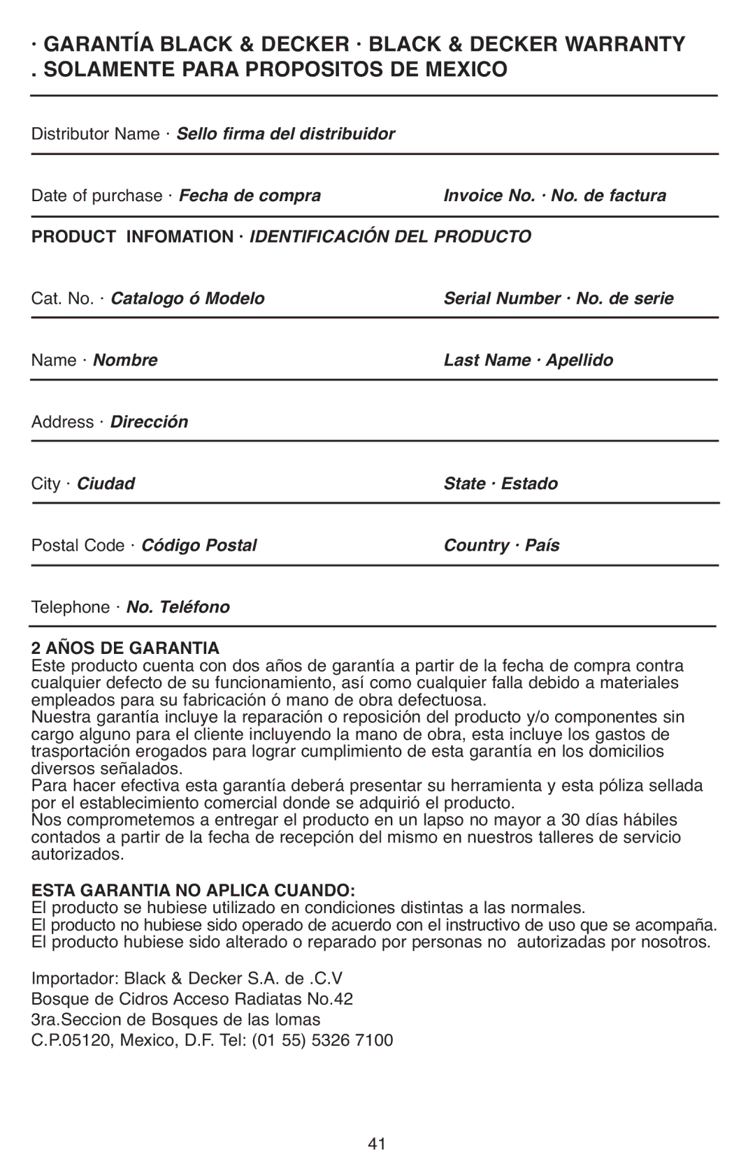 Black & Decker JS670V instruction manual Product Infomation · Identificación DEL Producto 