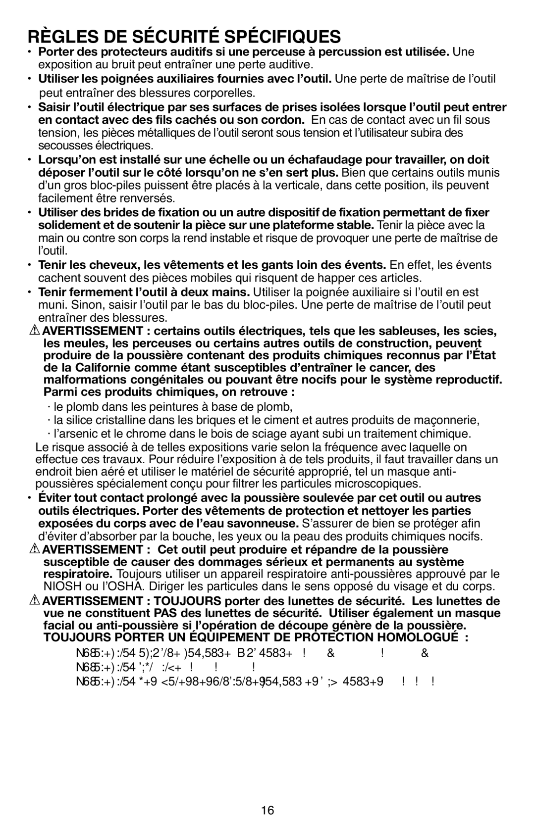 Black & Decker LDX112 Une, Exposition au bruit peut entraîner une perte auditive, Peut entraîner des blessures corporelles 